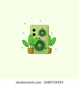 vector illustration active sound, sound icon