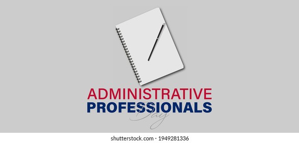 Vector Illustration of Administrative Professionals Day, Secretary Day holiday, celebration, card, poster, logo