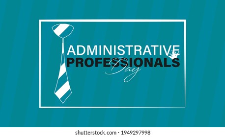 Vector Illustration of Administrative Professionals Day, Secretary Day holiday, celebration, card, poster, logo