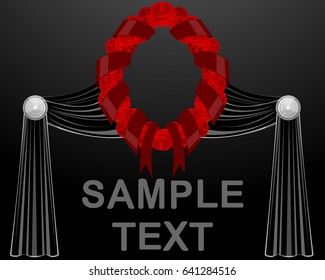 Vector illustration of a advertisement ritual services