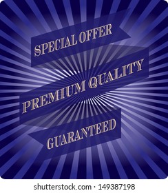 Vector illustration of an advertising background.