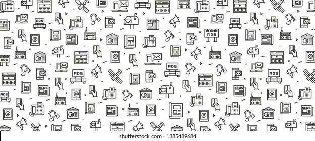 VECTOR ILLUSTRATION OF ADVERTISING ICON CONCEPT