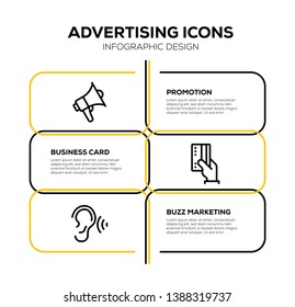 VECTOR ILLUSTRATION OF ADVERTISING ICON SET