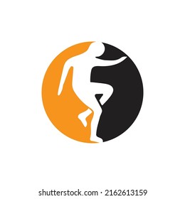 ilustración vectorial logotipo aerobio en fondo blanco