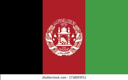 vector illustration of Afghanistan flag