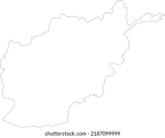 Vector illustration of Afghanistan map
