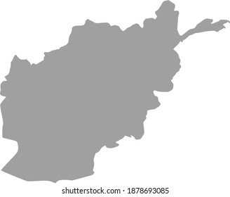 Vector Illustration of Afghanistan map in gray tone ideal for a background etc