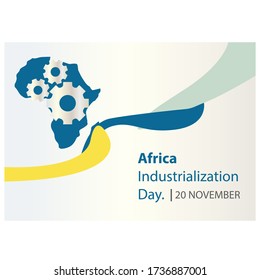 vector illustration of Africa Industrialization Day Background. banner.