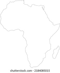 Vektorgrafik der Afrikanischen Landkarte