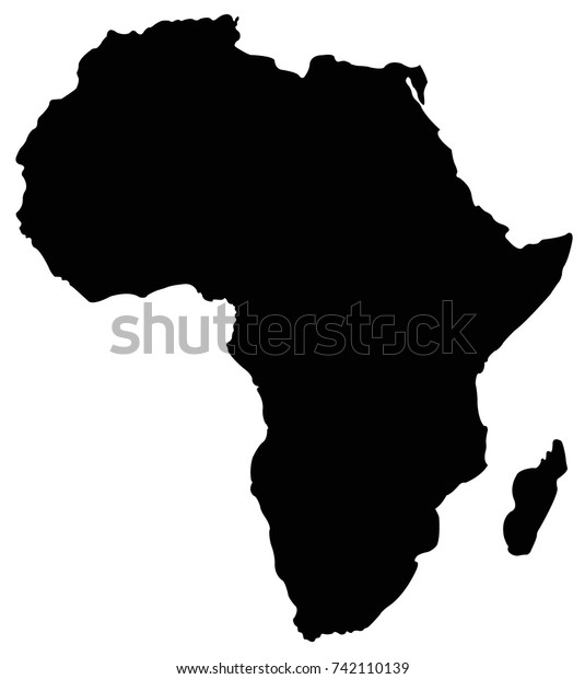 アフリカの地図のベクターイラスト のベクター画像素材 ロイヤリティフリー 742110139