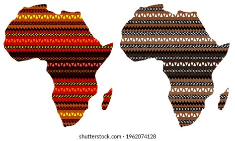vector illustration of the African continent