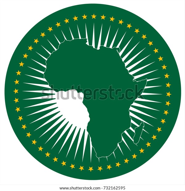 Vector Illustration African Union Flag Icon Stock Vector (Royalty Free ...