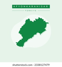 Vector illustration vector of Afyonkarahisar map Turkey