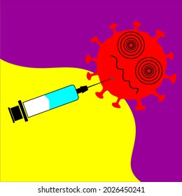 vector illustration against covid 19