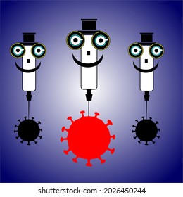 vector illustration against covid 19