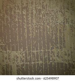 Vector illustration of aged dark brown colored cardboard backdrop. 