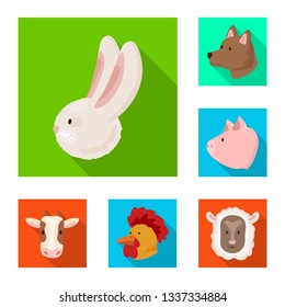 Vector illustration of agriculture and breeding icon. Set of agriculture and organic  stock vector illustration.