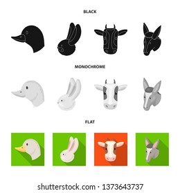 Vector illustration of agriculture and breeding icon. Set of agriculture and organic  stock vector illustration.