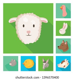 Vector illustration  agriculture and breeding icon. Set  agriculture and organic  stock vector illustration.