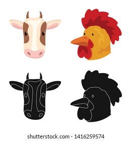 Vector illustration of agriculture and breeding icon. Collection of agriculture and organic  stock vector illustration.