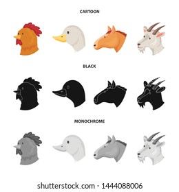 Vector illustration of agriculture and breeding icon. Set of agriculture and organic vector icon for stock.