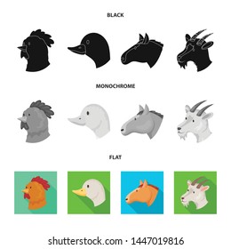 Vector illustration of agriculture and breeding icon. Collection of agriculture and organic stock vector illustration.