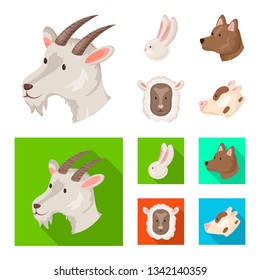 Vector illustration of agriculture and breeding logo. Set of agriculture and organic  stock vector illustration.