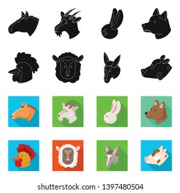 Vector illustration  agriculture and breeding logo. Collection  agriculture and organic  vector icon for stock.