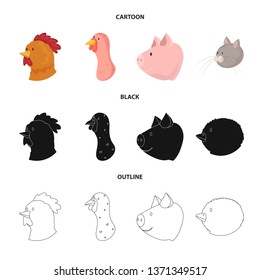 Vector illustration of agriculture and breeding sign. Collection of agriculture and organic  stock symbol for web.