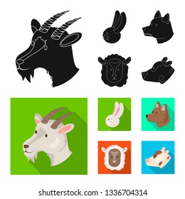 Vector illustration of agriculture and breeding symbol. Set of agriculture and organic  stock symbol for web.