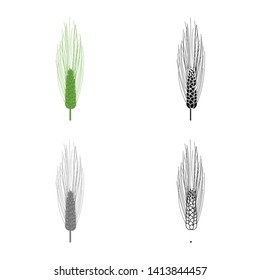 Vector illustration of agriculture and farming icon. Collection of agriculture and plant  stock vector illustration.