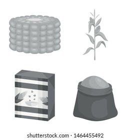 Vector illustration of agriculture and nutrition logo. Set of agriculture and vegetable stock vector illustration.