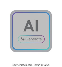 Ilustración vectorial La tecnología de IA genera IA