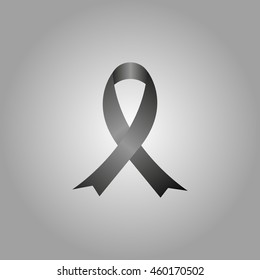 Vector illustration of AIDS awareness ribbon. Breast cancer awareness ribbon.