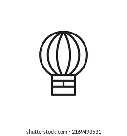 Ilustración vectorial. icono de línea de globo de aire. aislado en fondo blanco