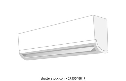 Vector illustration of air conditioner