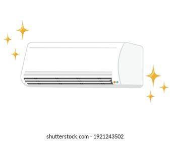 Vector illustration of air conditioner.