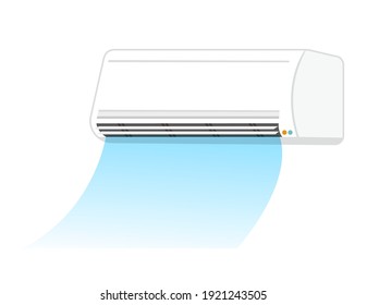 Ilustración vectorial del acondicionador de aire.