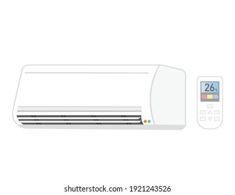 Vector illustration of air conditioner.