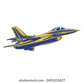 Vector illustration of aircraft, aeroplane fully editable 