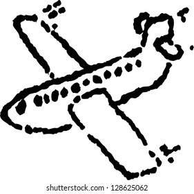 Vector illustration of an airplane