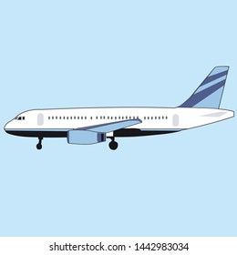 Vector illustration of an airplane