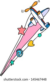 Vector illustration of an airplane