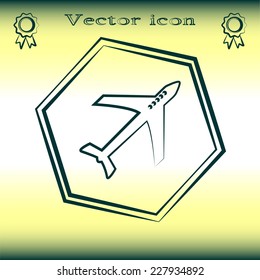Vector illustration of an airplane 