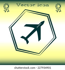 Vector illustration of an airplane 