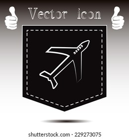 Vector illustration of an airplane 