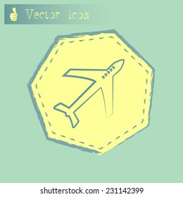 Vector illustration of an airplane 