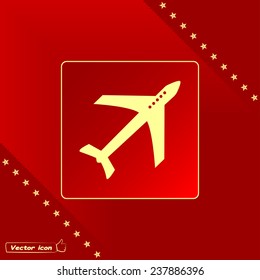 Vector illustration of an airplane 