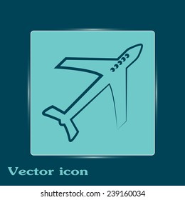 Vector illustration of an airplane 