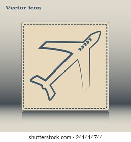 Vector illustration of an airplane 